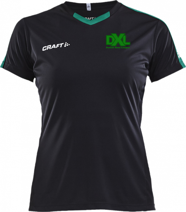 Craft - Dxl Playershirt Women - Zwart & groen